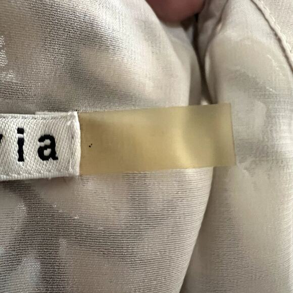 Alice + Olivia Style # C502081777 Embroidered Floral Sheer Blouse Top Crochet Wo - Picture 5 of 7